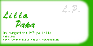 lilla papa business card